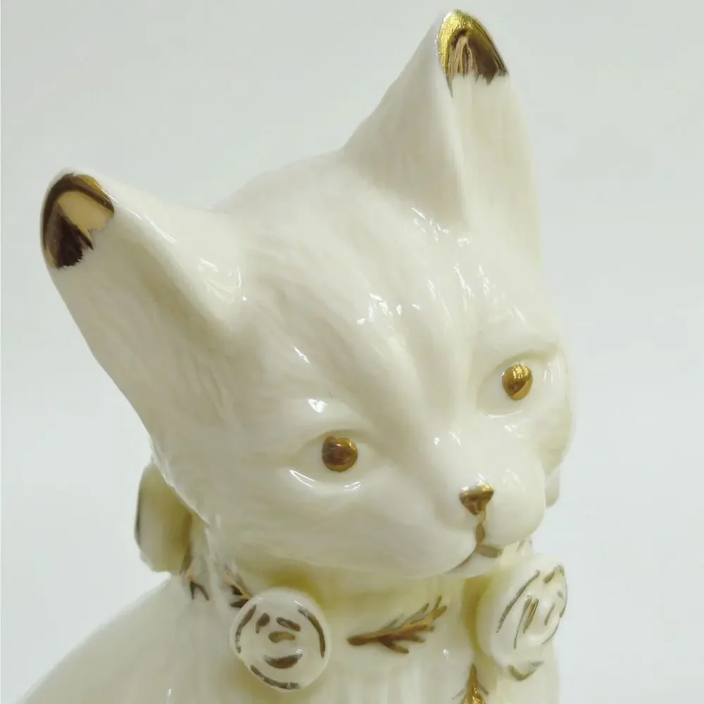 Vintage Formalities by Baum Brothers Ivory Cat Figurines Pair | Ceramic Kittens